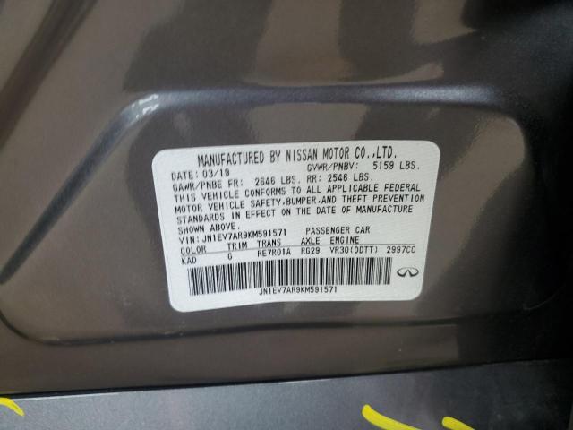 2019 INFINITI Q50 LUXE JN1EV7AR9KM591571