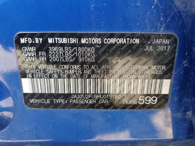 2017 MITSUBISHI LANCER ES JA32U2FU9HU015182