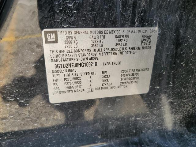 2017 GMC SIERRA K15 - 3GTU2NEJ8HG169216