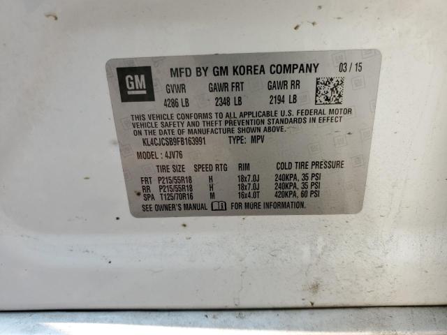2015 BUICK ENCORE - KL4CJCSB9FB163991