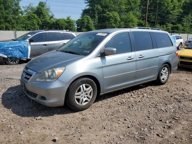 HONDA ODYSSEY EX 2005 gray  gas 5FNRL38475B022755 photo #1