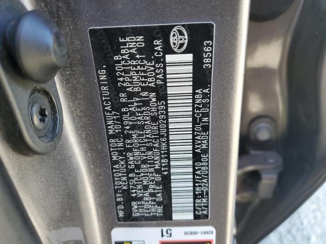 2018 TOYOTA CAMRY L - 4T1B11HK6JU029395