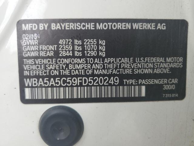 2015 BMW 528 I WBA5A5C59FD520249