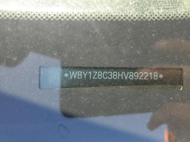 2017 BMW I3 REX - WBY1Z8C38HV892218