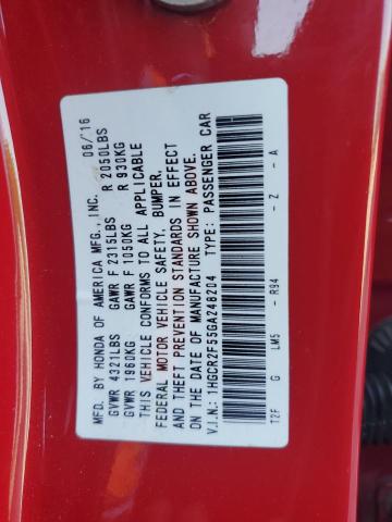 2016 HONDA ACCORD SPO - 1HGCR2F55GA248204