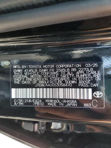 2025 TOYOTA PRIUS LE - JTDACAAU0S3058470