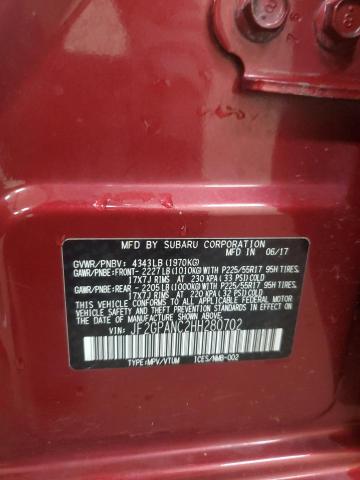 2017 SUBARU CROSSTREK JF2GPANC2HH280702