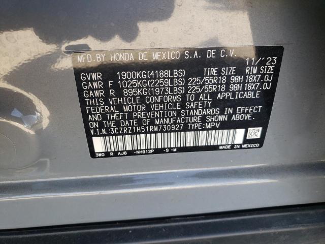 2024 HONDA HR-V SPORT 3CZRZ1H51RM730927