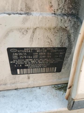 2016 HYUNDAI AZERA KMHFG4JG7GA505722