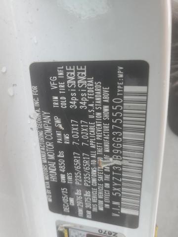 5XYZT3LB9GG375550 2016 HYUNDAI SANTA FE