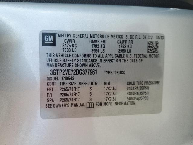 2013 GMC SIERRA K15 - 3GTP2VE72DG377961