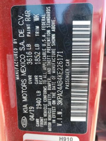 2019 KIA RIO S - 3KPA24AB4KE226171