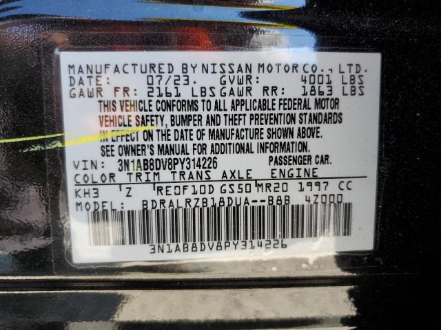 2023 NISSAN SENTRA SR 3N1AB8DV8PY314226
