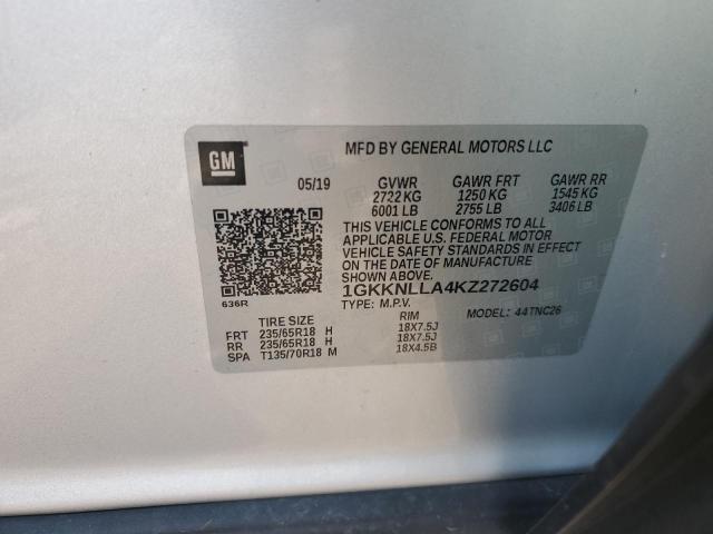 2019 GMC ACADIA SLE 1GKKNLLA4KZ272604