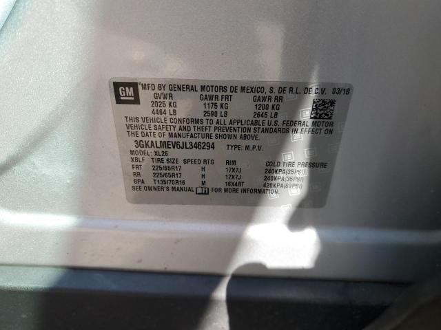 2018 GMC TERRAIN SL - 3GKALMEV6JL346294