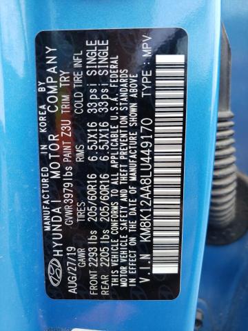 2020 HYUNDAI KONA SE - KM8K12AA8LU449170