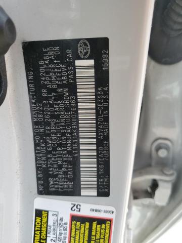 2022 TOYOTA CAMRY SE 4T1G11AK9NU076863