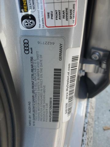 2016 AUDI A6 PREMIUM WAUFGAFC1GN098818