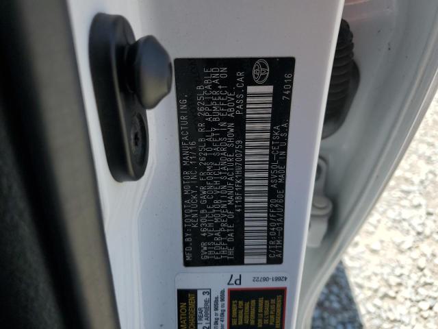 2017 TOYOTA CAMRY 4T1BF1FK1HU700759