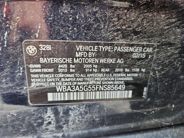 2015 BMW 328 I WBA3A5G55FNS85649