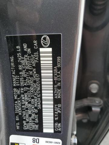 2022 LEXUS ES 300H BA 58ADA1C17NU017617