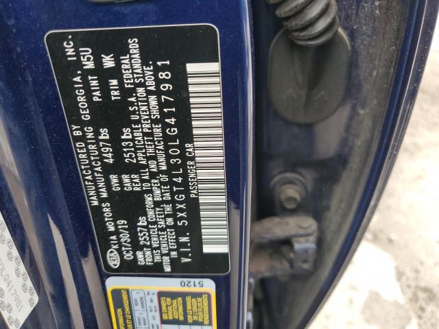 5XXGT4L30LG417981 2020 KIA OPTIMA