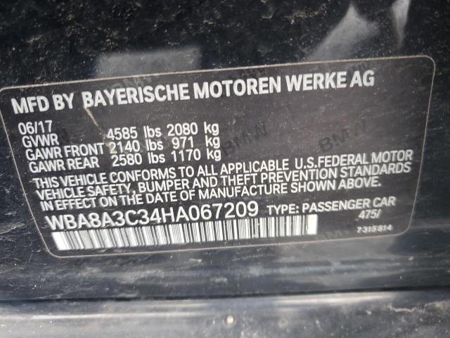 2017 BMW 320 XI - WBA8A3C34HA067209