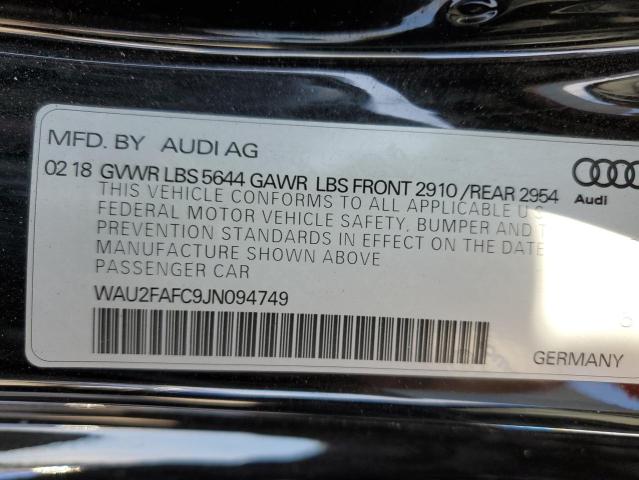 2018 AUDI S7 PRESTIG WAU2FAFC9JN094749