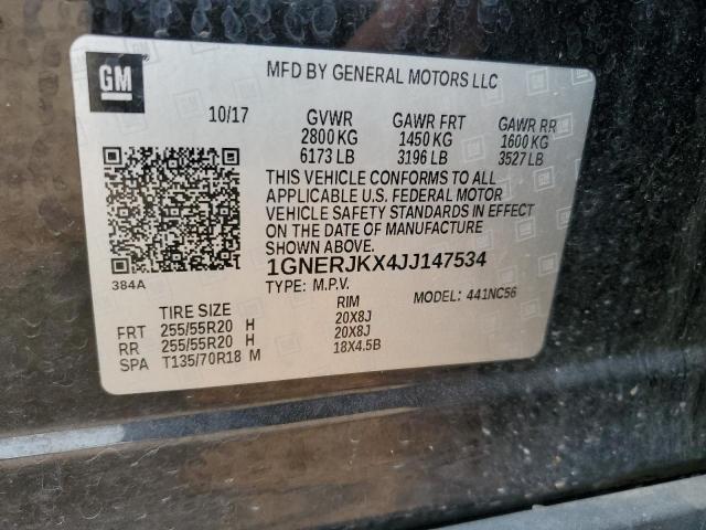 2018 CHEVROLET TRAVERSE R 1GNERJKX4JJ147534