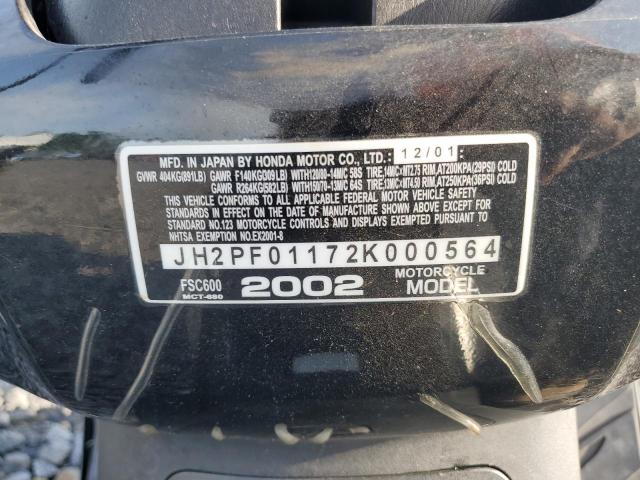 2002 HONDA FSC600 JH2PF01172K000564