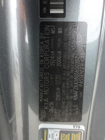 2016 KIA FORTE SX KNAFZ6A38G5650202