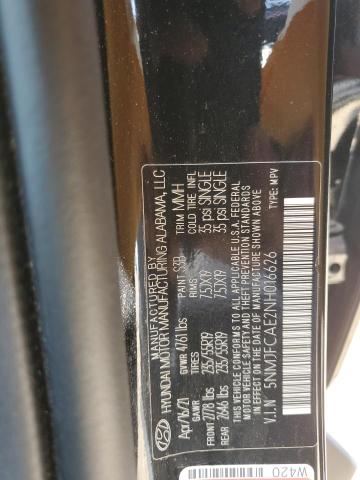 2022 HYUNDAI TUCSON SEL 5NMJFCAE2NH016626