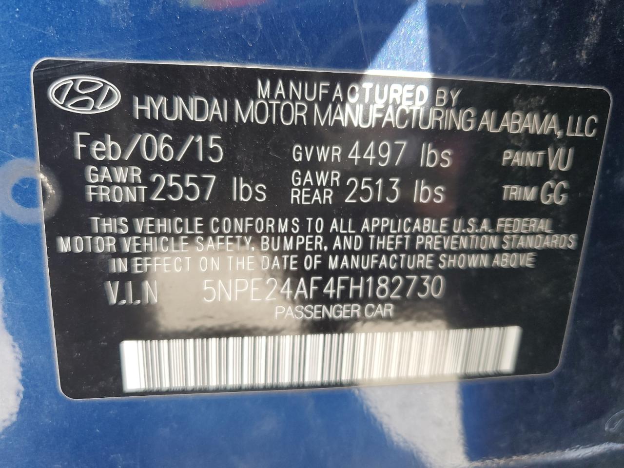 Hyundai Sonata se 2015