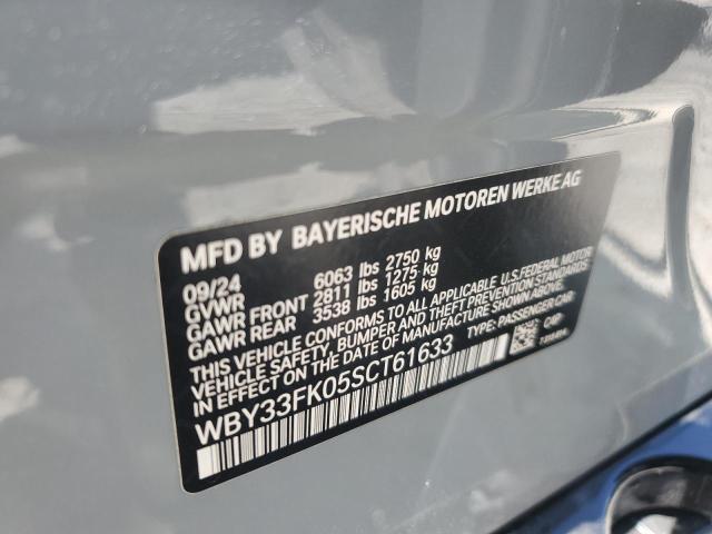 2025 BMW I5 EDRIVE WBY33FK05SCT61633