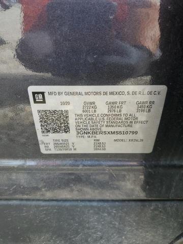 2021 CHEVROLET BLAZER RS 3GNKBERSXMS510799