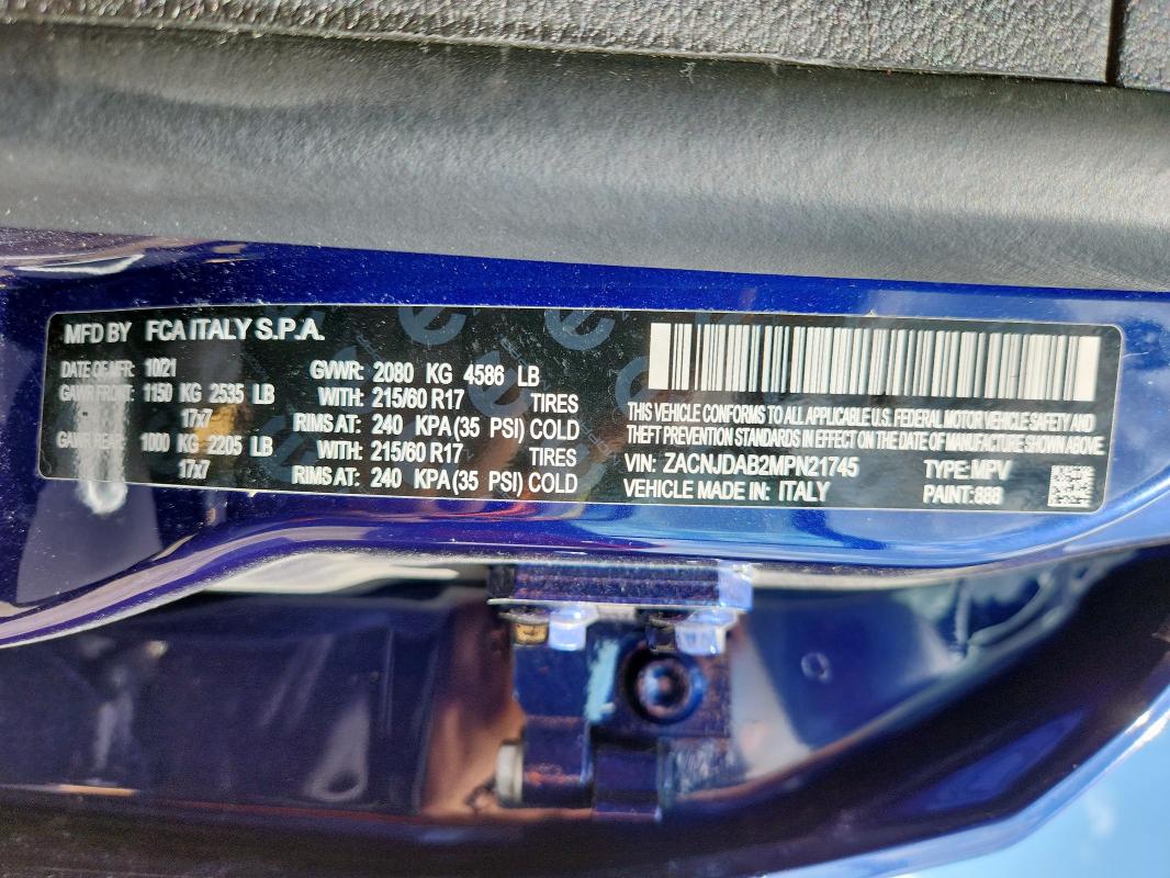 2021 JEEP RENEGADE S - ZACNJDAB2MPN21745