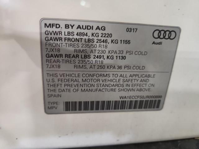 2018 AUDI Q3 PREMIUM WA1ECCFS0JR000899
