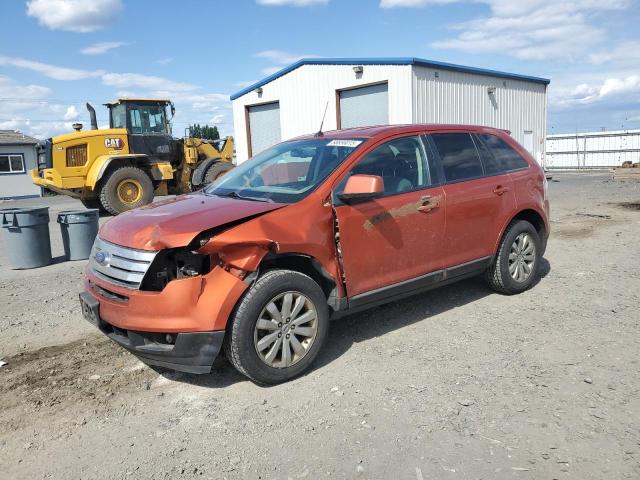 FORD EDGE SEL 2007 orange  gas 2FMDK48C37BA91044 photo #1