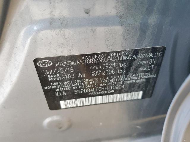 2017 HYUNDAI ELANTRA SE - 5NPD84LF0HH110904
