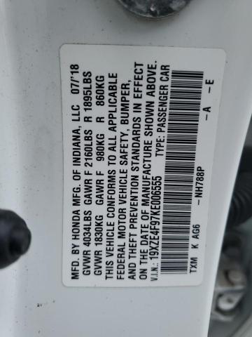 2019 HONDA INSIGHT TO 19XZE4F97KE006555