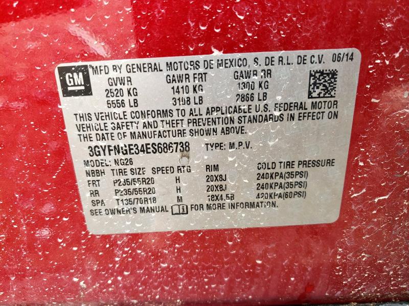 2014 CADILLAC SRX PREMIU - 3GYFNGE34ES686738