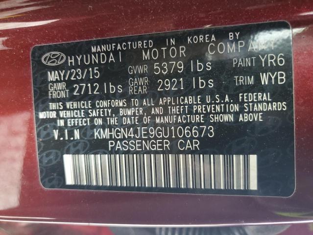 2016 HYUNDAI GENESIS 3. KMHGN4JE9GU106673
