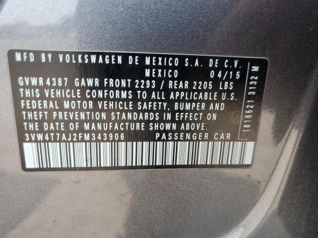 2015 VOLKSWAGEN JETTA GLI - 3VW4T7AJ2FM343906