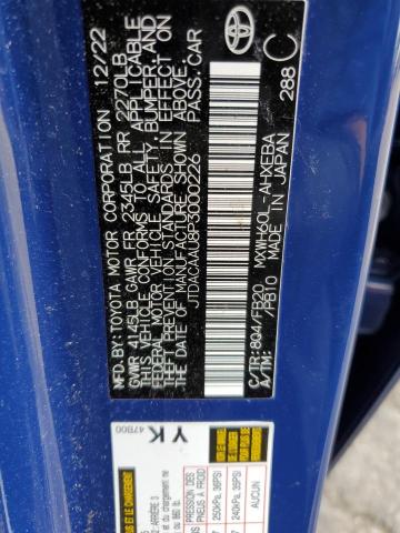 2023 TOYOTA PRIUS LE JTDACAAU8P3000226