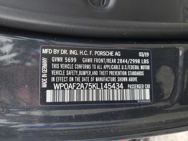 2019 PORSCHE PANAMERA T WP0AF2A75KL145434