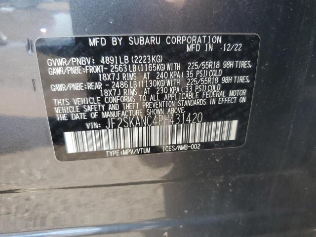 2023 SUBARU FORESTER L JF2SKANC4PH431420