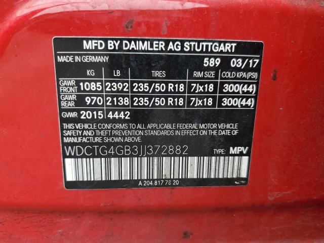 2018 MERCEDES-BENZ GLA 250 4M - WDCTG4GB3JJ372882