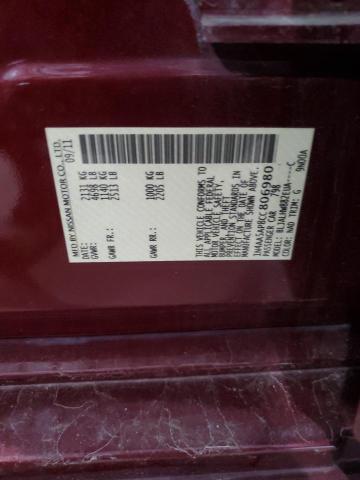 2012 NISSAN MAXIMA S - 1N4AA5AP8CC806980