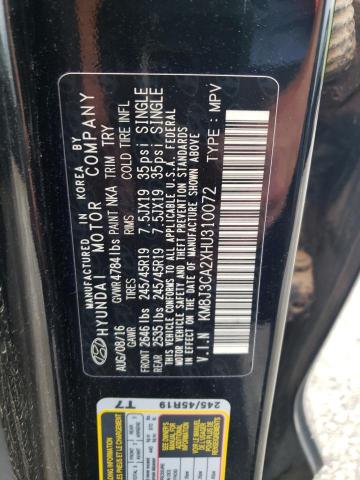 2017 HYUNDAI TUCSON LIMITED KM8J3CA2XHU310072