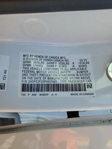 2023 HONDA CIVIC LX 2HGFE2F25PH537423